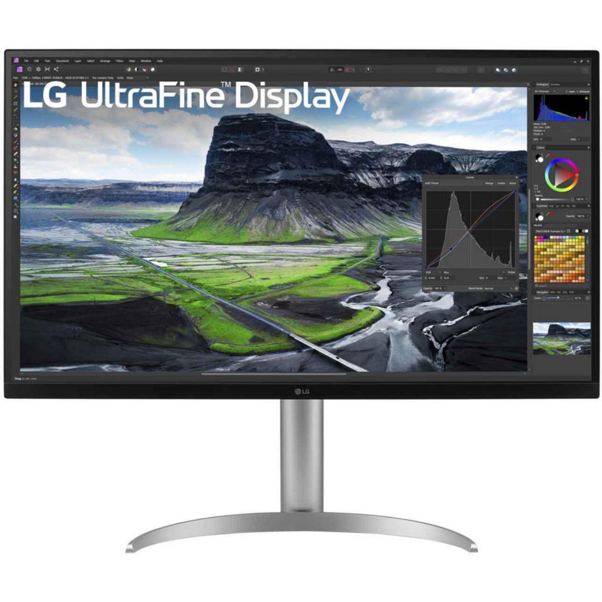 LG Ecran PC 4K UltraFine 32UQ850V-W Plat 32'' IPS