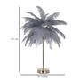 Voir la diapositive 6 : Paris Prix Lampe à Poser Imitation Plume  Palm  60cm Or & Gris