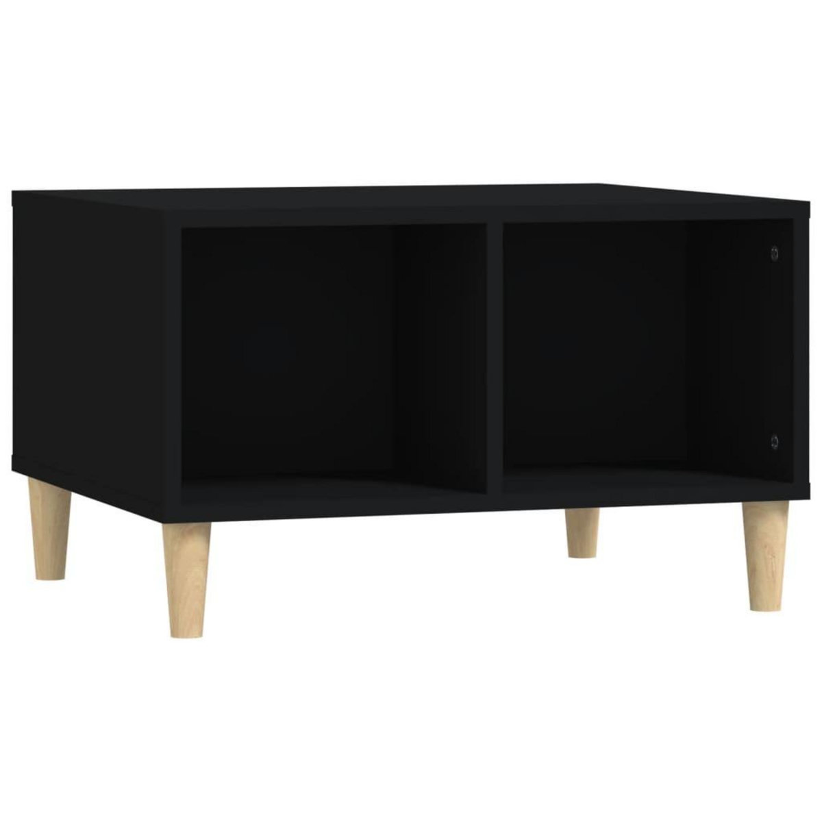 VIDAXL Table basse Noir 60x50x36,5 cm Bois d'ingenierie