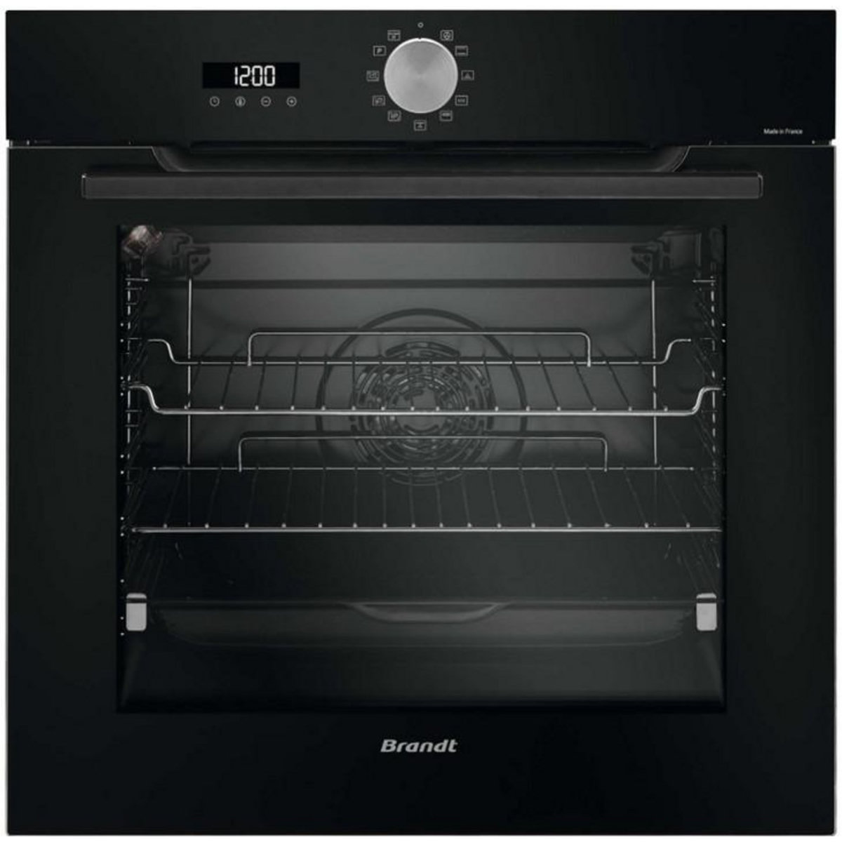 BRANDT Four intégrable multifonction 73l 60cm pyrolyse noir - bop7536b
