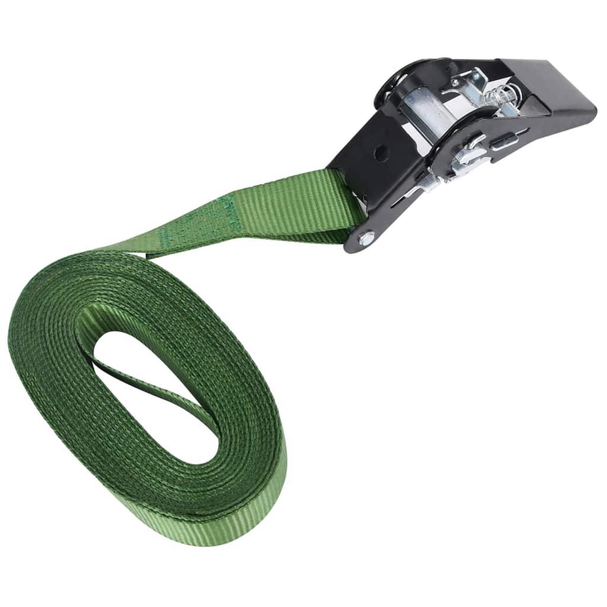 Voir la diapositive 5 : VIDAXL Sangles d'arrimage a cliquet 20 pcs 800 daN 6 m Vert
