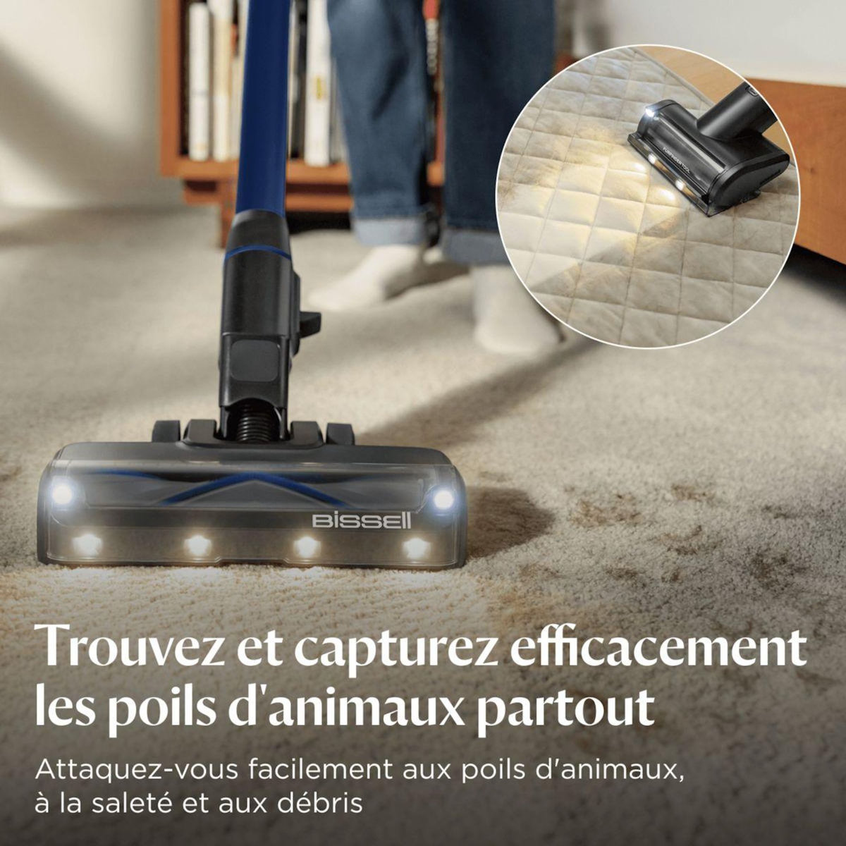BISSELL Aspirateur balai PowerClean FurGuard Pro 4094N