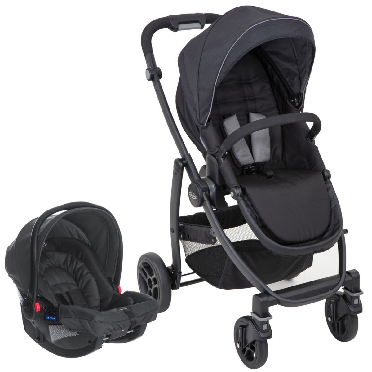 Poussette graco evo shop duo pas cher