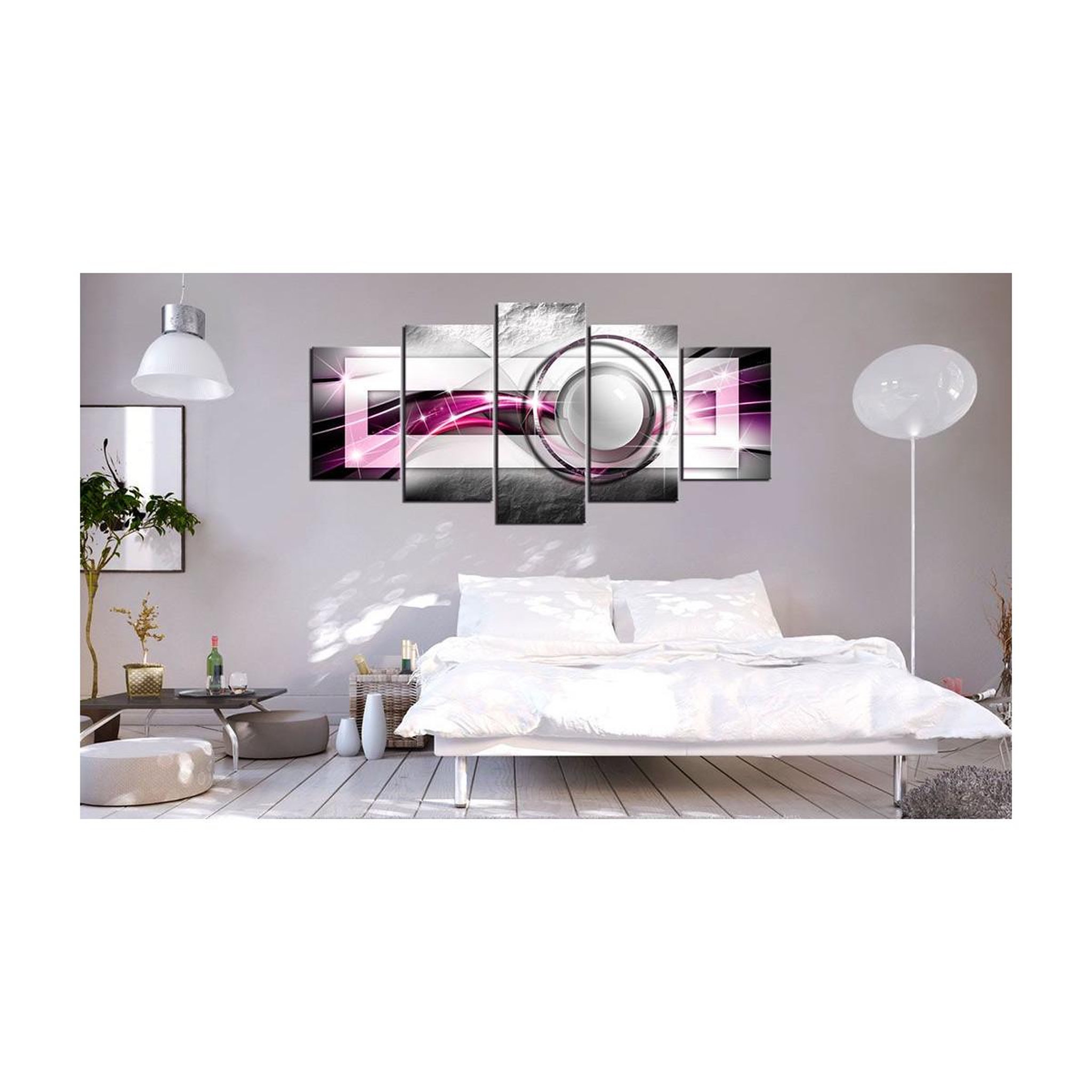 Voir la diapositive 2 : Paris Prix Tableau imprimé  modern : pink