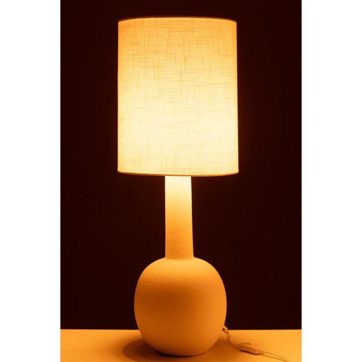 Paris Prix Lampe à Poser en Céramique  Pierre  76cm Beige