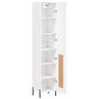 Voir la diapositive 4 : VIDAXL Buffet haut Blanc 34,5x34x180 cm Bois d'ingenierie
