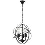 Voir la diapositive 4 : VIDAXL Lampe suspendue Noir Sphere 3 ampoules E27