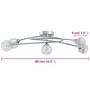 Voir la diapositive 6 : VIDAXL Plafonnier avec abat-jour en maille metallique pour 5 LED G9