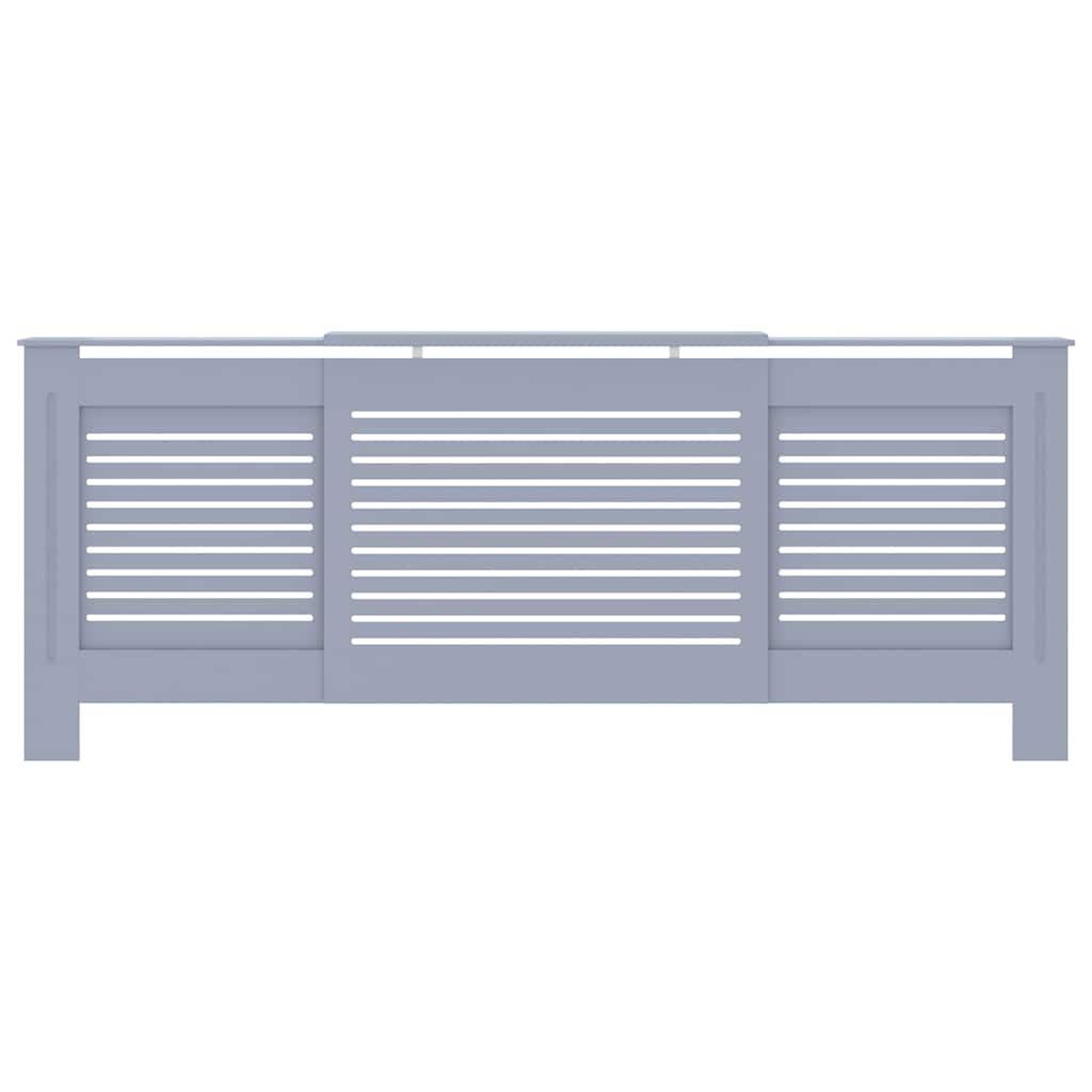 Voir la diapositive 4 : VIDAXL Cache-radiateur MDF Gris 205 cm