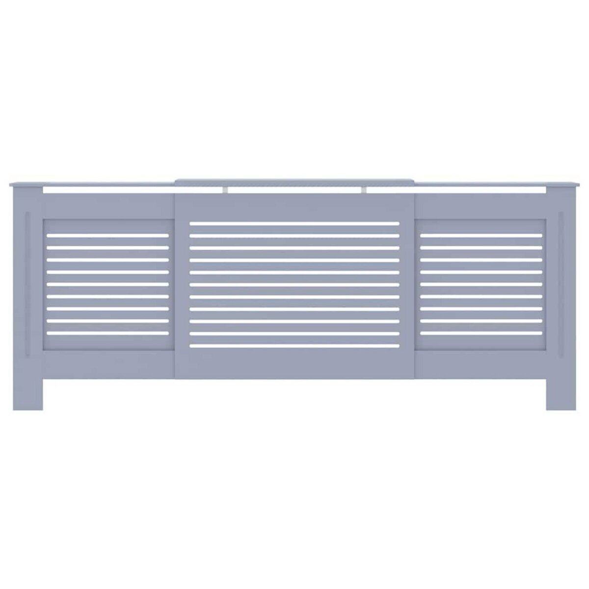 VIDAXL Cache-radiateur MDF Gris 205 cm