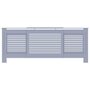 Voir la diapositive 4 : VIDAXL Cache-radiateur MDF Gris 205 cm