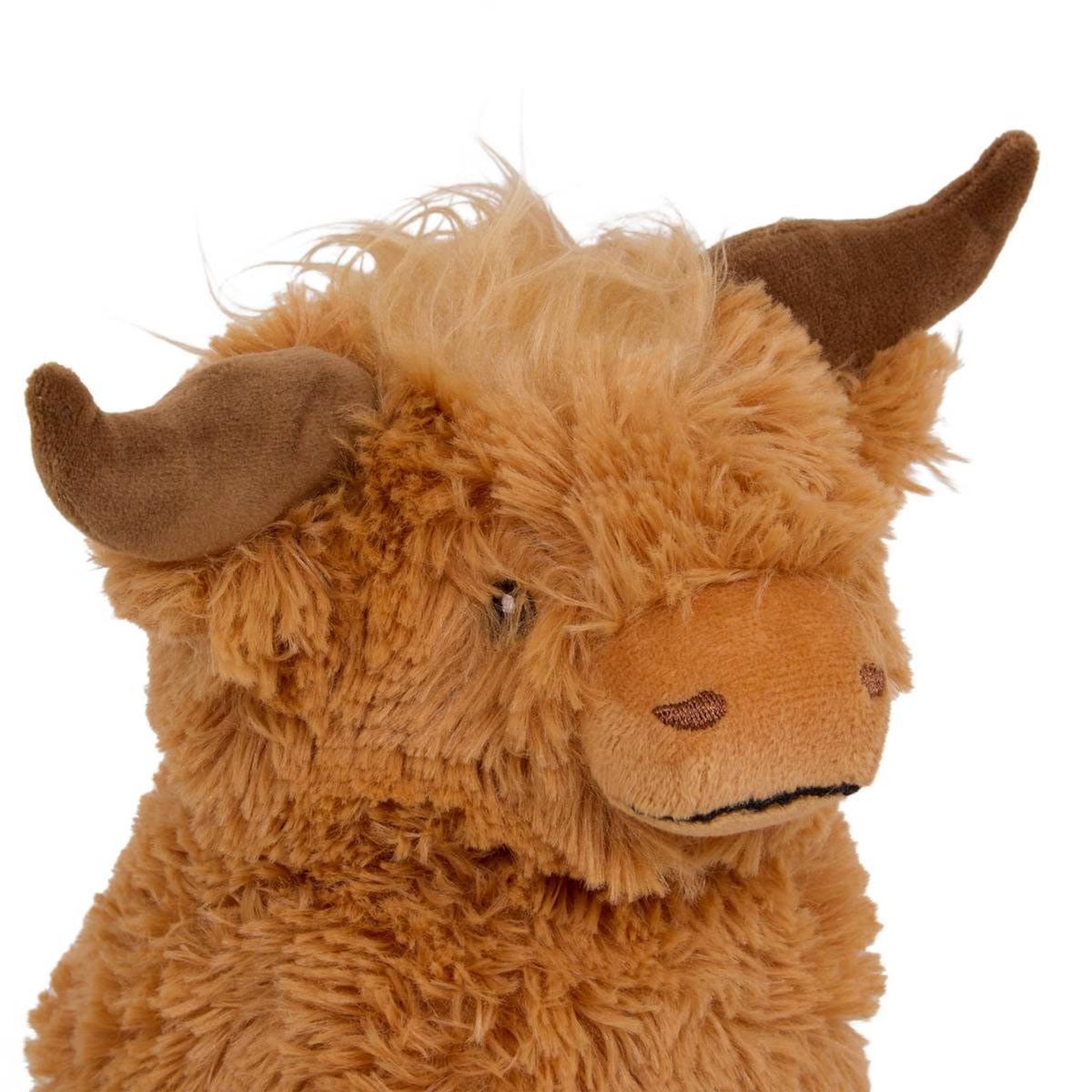 Voir la diapositive 2 : Atmosphera Kids Peluche vache écossaise  betty  23cm marron