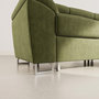 Voir la diapositive 4 : BEST MOBILIER Baoji - canapé d'angle droit 5 places convertible avec têtières et coffre en velours côtelé