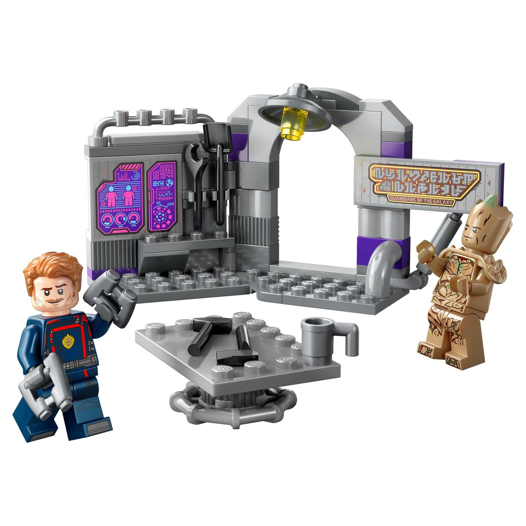 Voir la diapositive 3 : LEGO Marvel 76253 Le QG des Gardiens de la Galaxie Volume 3, Jeu avec Minifigurines Groot et Star-Lord, Jouet Super-Héros Enfants