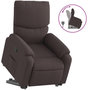 Voir la diapositive 2 : VIDAXL Fauteuil inclinable marron fonce tissu