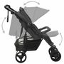 Voir la diapositive 5 : VIDAXL Poussette a deux places Anthracite Acier