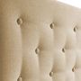 Voir la diapositive 4 : MARCKONFORT Tête de lit Oslo 140x100 cm, capitonnée Tissu Beige, L'épaisseur de 8 cm