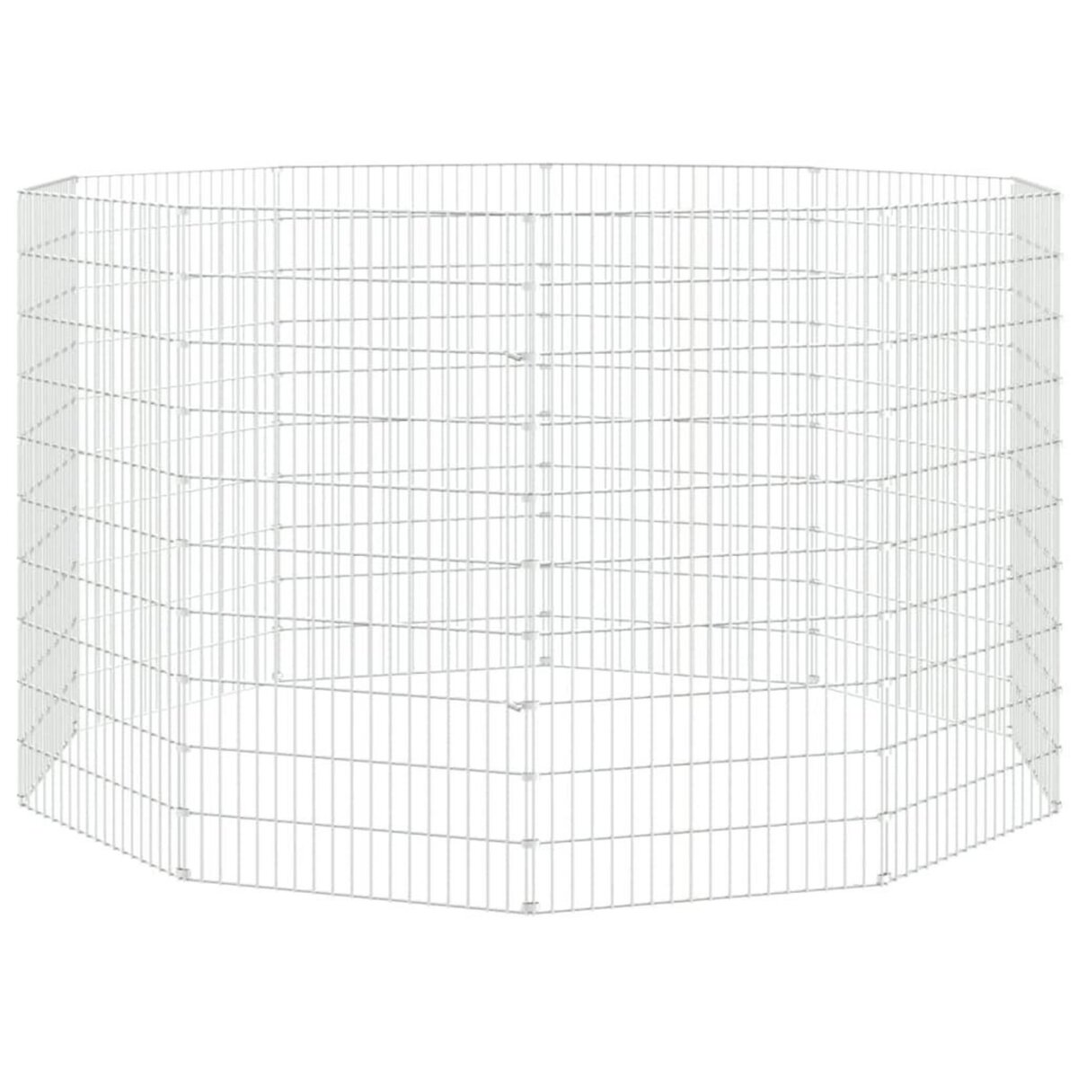 VIDAXL Enclos d'animaux en liberte 10 panneaux 54x100 cm fer galvanise