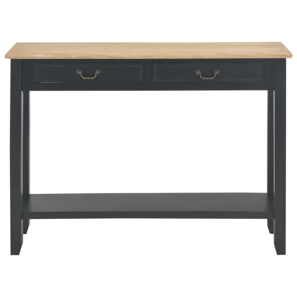 VIDAXL Table console Noir 110x35x80 cm Bois