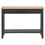 Voir la diapositive 3 : VIDAXL Table console Noir 110x35x80 cm Bois