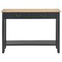 Voir la diapositive 3 : VIDAXL Table console Noir 110x35x80 cm Bois