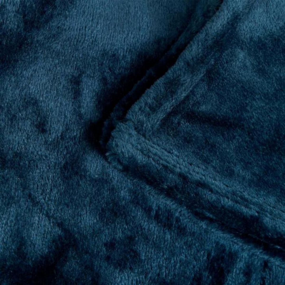 ATMOSPHERA Plaid en Flanelle Uni  Ollis  240x260cm Bleu