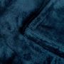Voir la diapositive 3 : ATMOSPHERA Plaid en Flanelle Uni  Ollis  240x260cm Bleu