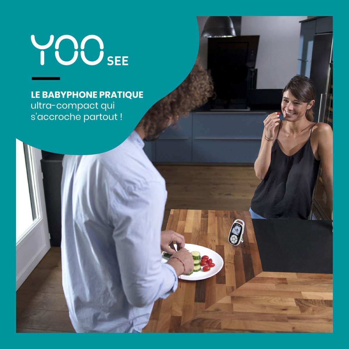 BABYMOOV Babyphone vidéo ultra compact Yoo See - Blanc