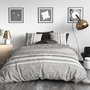 Voir la diapositive 1 : ATELIER DU COTON Parure Housse De Couette 100% Coton 57fils Lattice