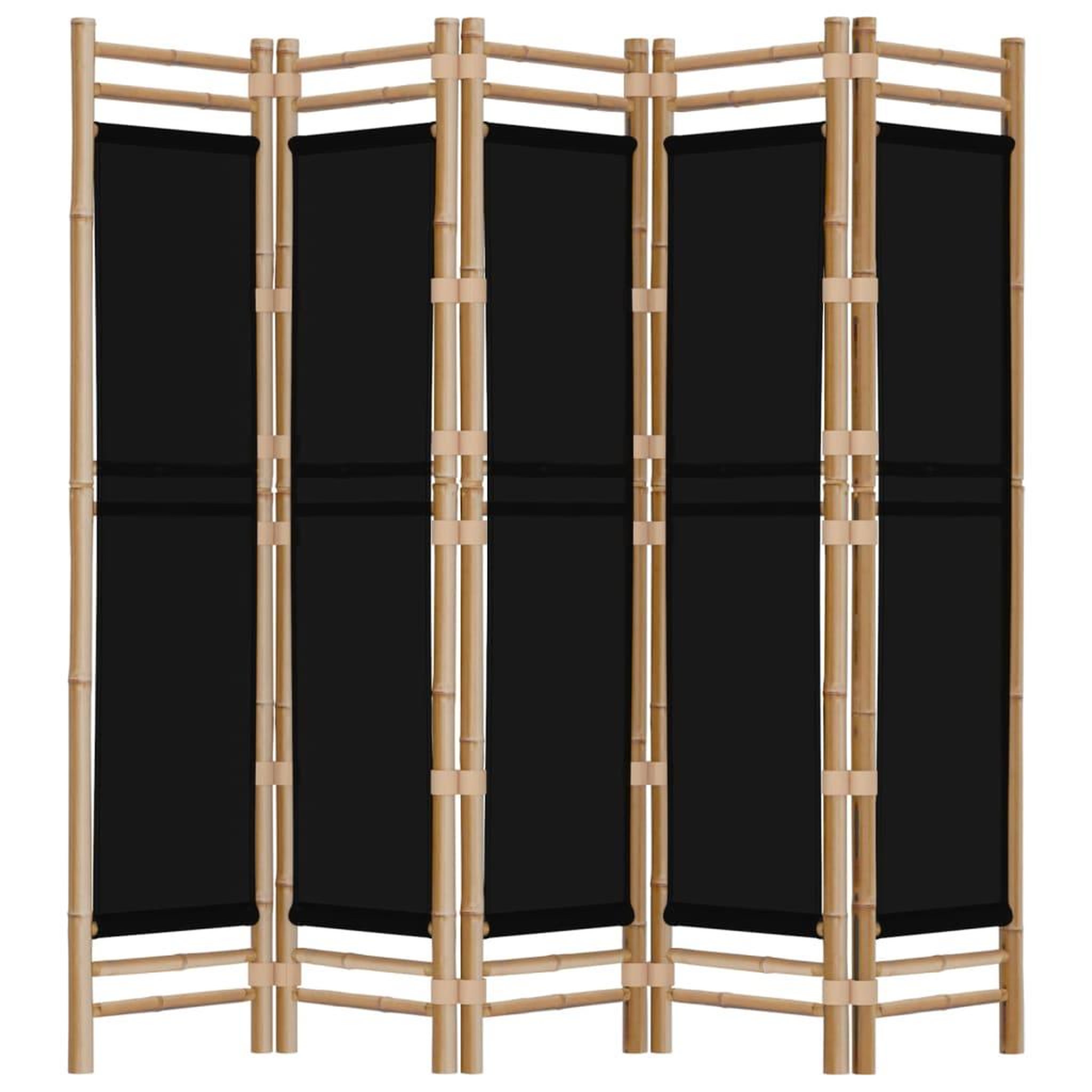 Voir la diapositive 5 : VIDAXL Cloison de separation pliante 5 panneaux 200 cm Bambou et toile
