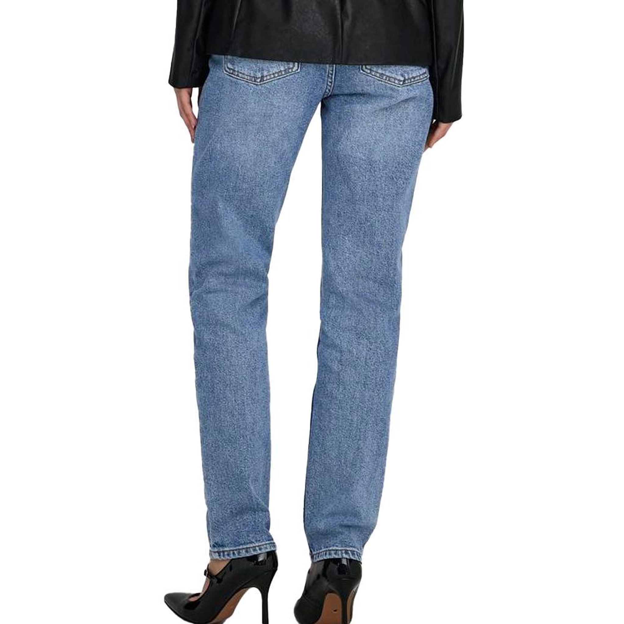 Voir la diapositive 2 : Only Jean Droit Bleu Femme Only Lemily
