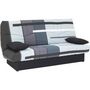 Voir la diapositive 4 : MARKET24 Clic clac 3 places DREAM - Tissu 100% Coton imprimé Piste Gris - Couchage 125x190 cm - L190 x P92 x H96 cm