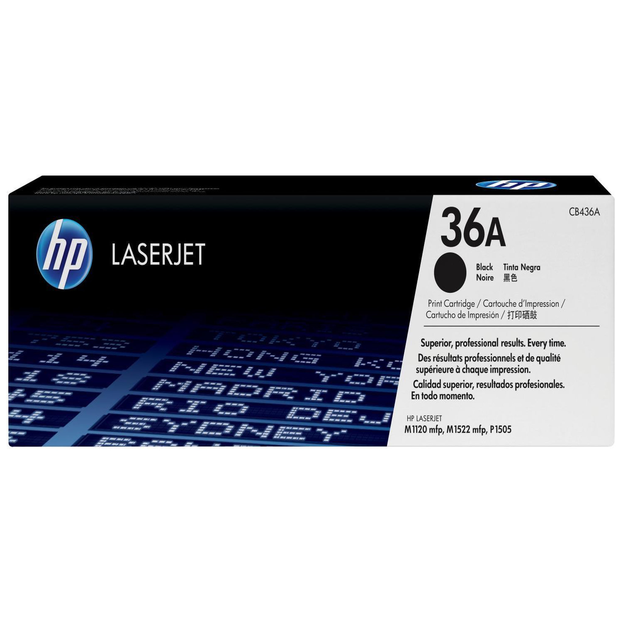 Voir la diapositive 2 : HP Cartouche de toner HP 36A (CB436A) noir pour imprimantes LaserJet M1120MFP/P1505/M1522MFP