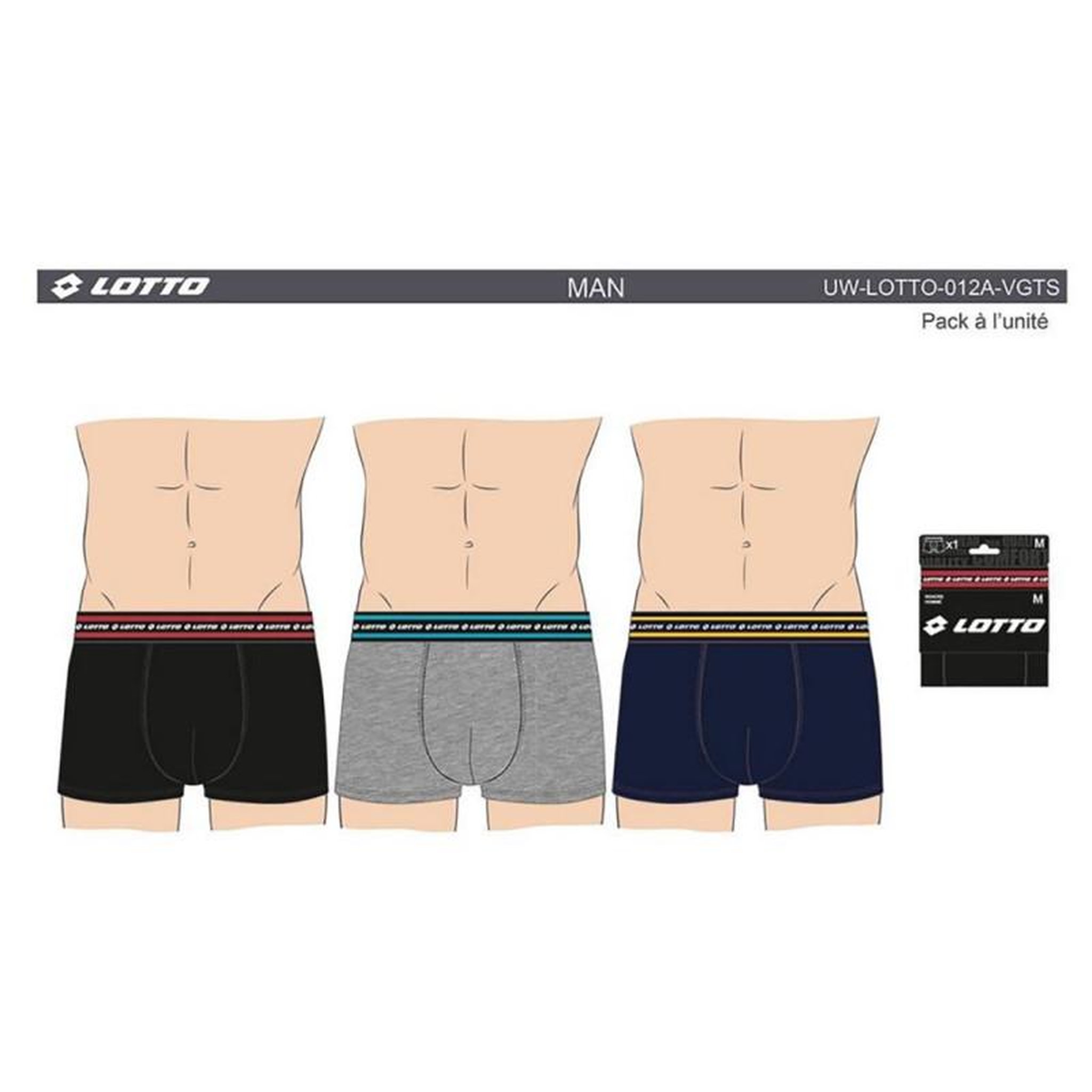 Voir la diapositive 4 : LOTTO Boxer homme LOTTO