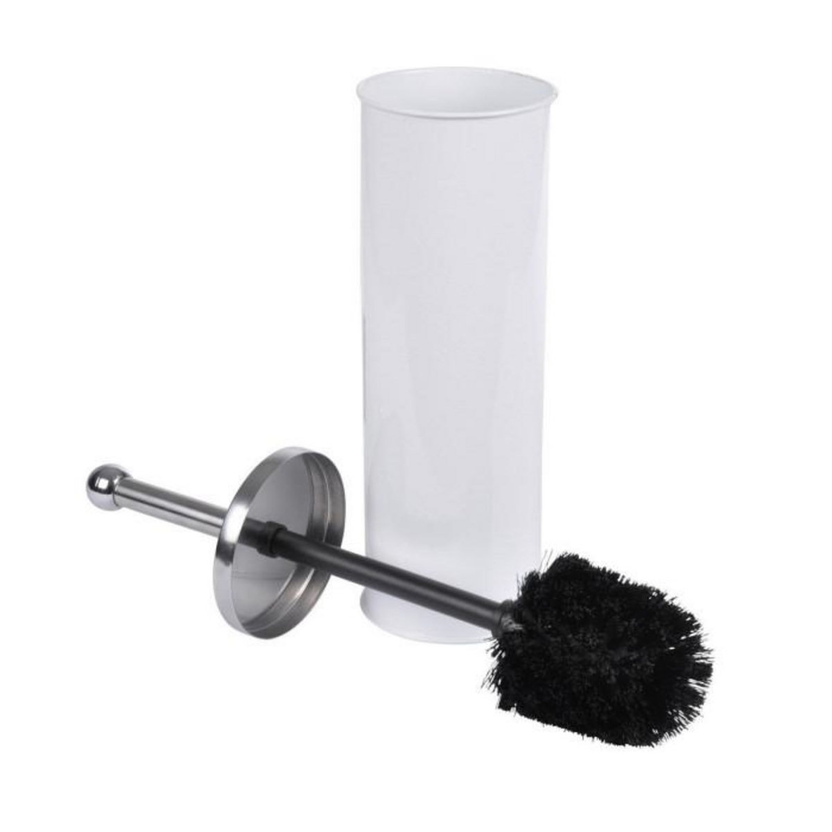 Paris Prix Brosse WC en Métal  Vitamine II  37cm Blanc