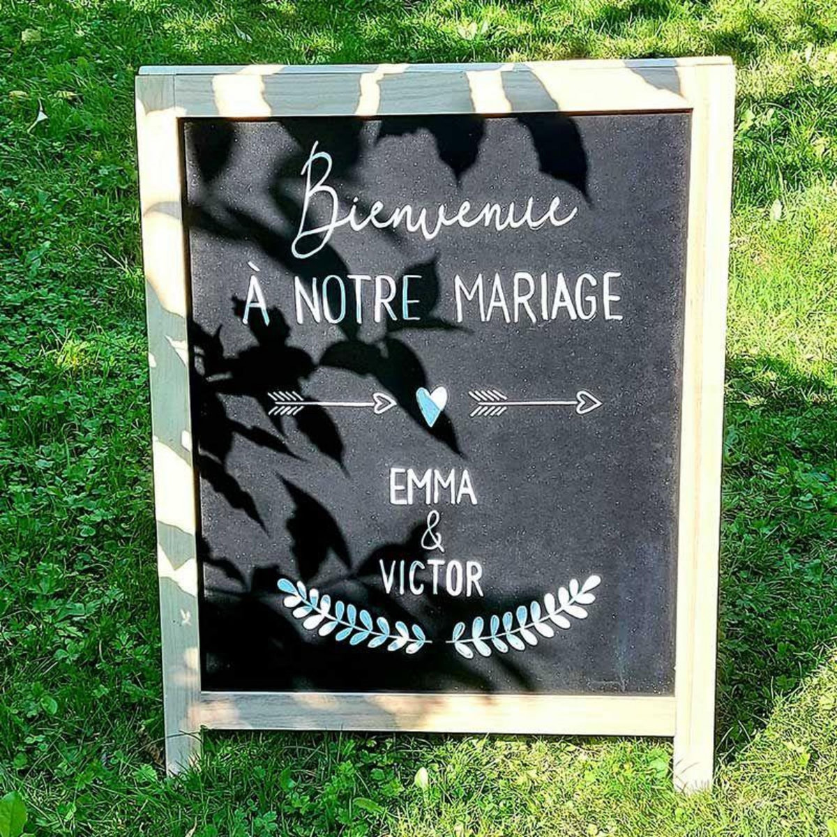 Artemio Tableau noir à poser 75 x 60 cm