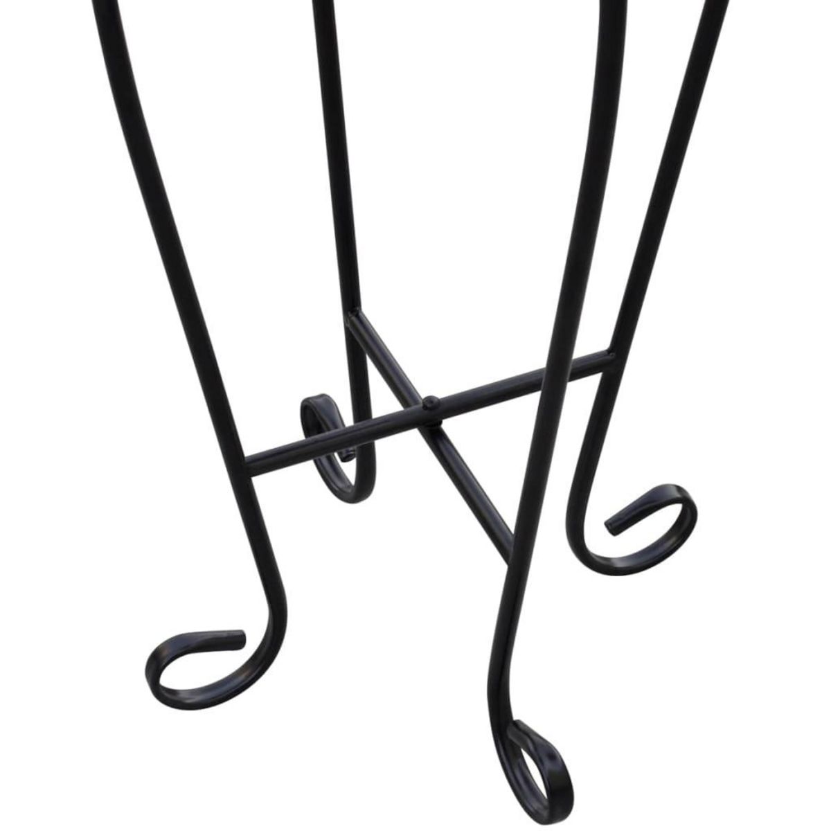 VIDAXL Table d'appoint Mosaïque Bleu et blanc