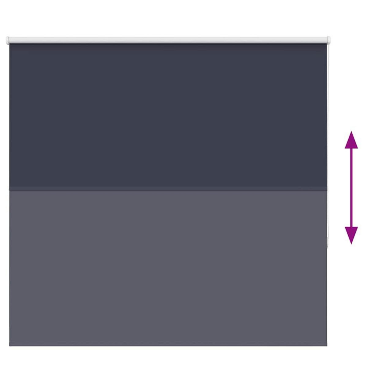 VIDAXL Store enrouleur occultant largeur du tissu 151,6 cm polyester