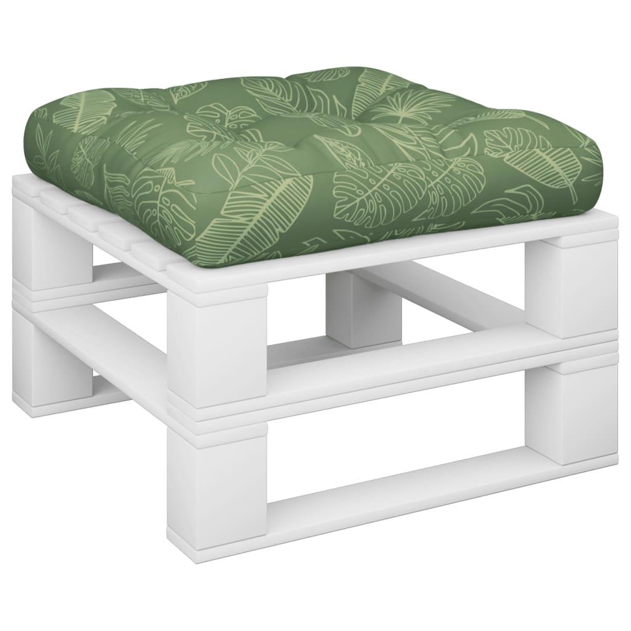Voir la diapositive 3 : VIDAXL Coussin de palette a motif de feuilles 58x58x10 cm tissu oxford