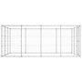 Voir la diapositive 3 : VIDAXL Chenil exterieur Acier galvanise 14,52 m²