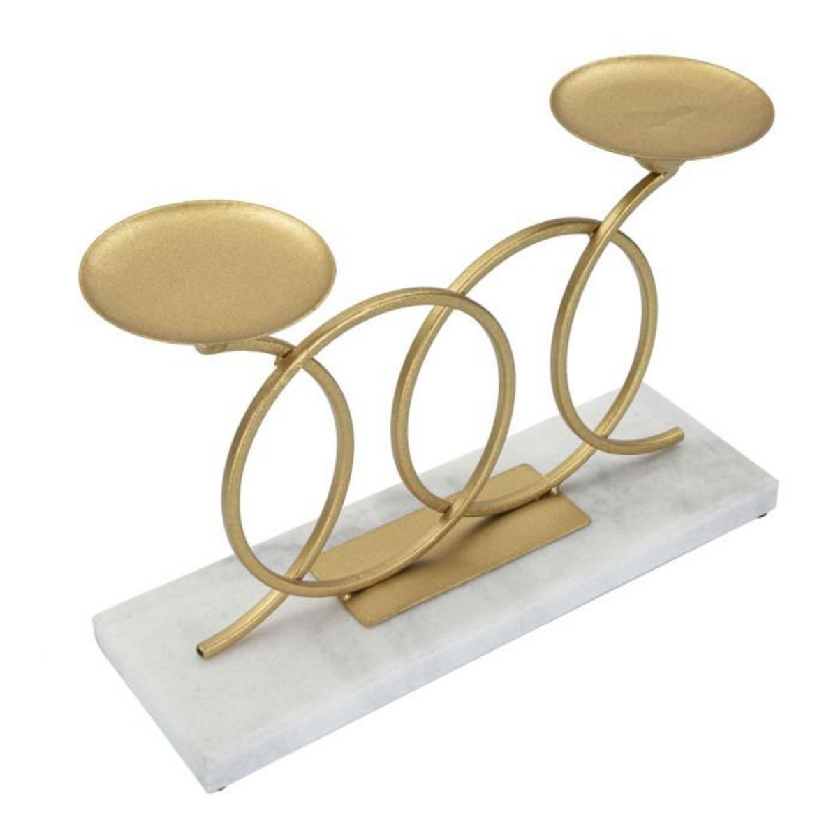 Paris Prix Bougeoir Design en Marbre  Infinity  30cm Or