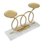 Paris Prix Bougeoir Design en Marbre  Infinity  30cm Or