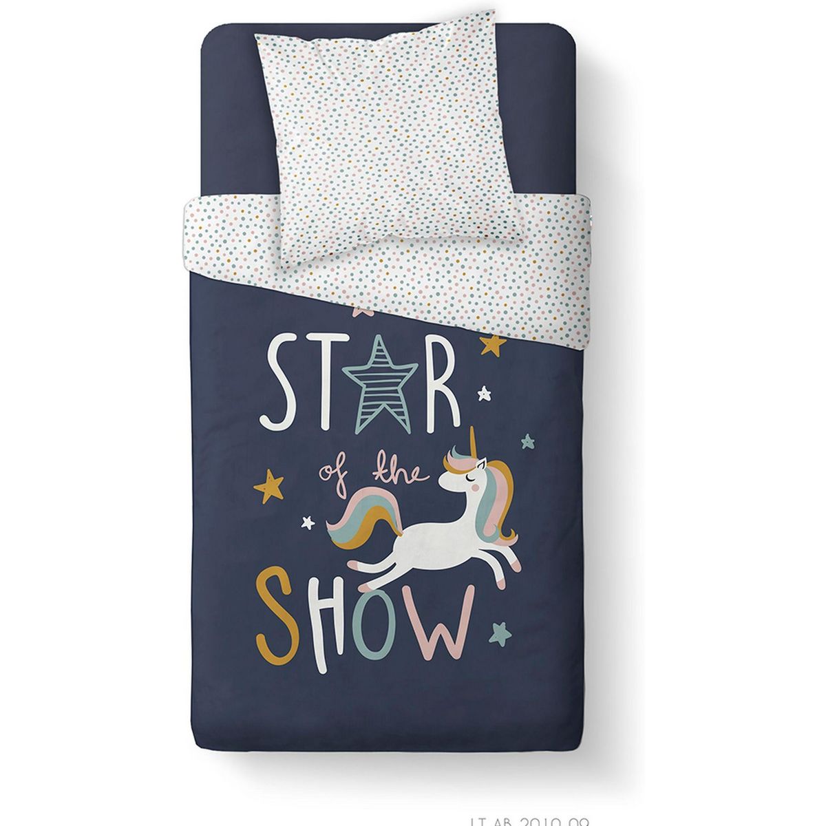 Home collection Parure housse de couette 140x200cm 100%coton 57fils kids kool 1.13