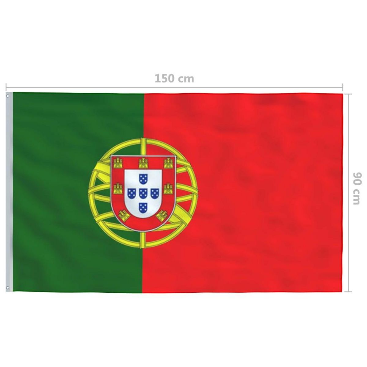 VIDAXL Drapeau Portugal 90x150 cm