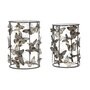 Voir la diapositive 1 : Paris Prix Lot de 2 Tables d'Appoint  Butterfly  55cm Multicolore