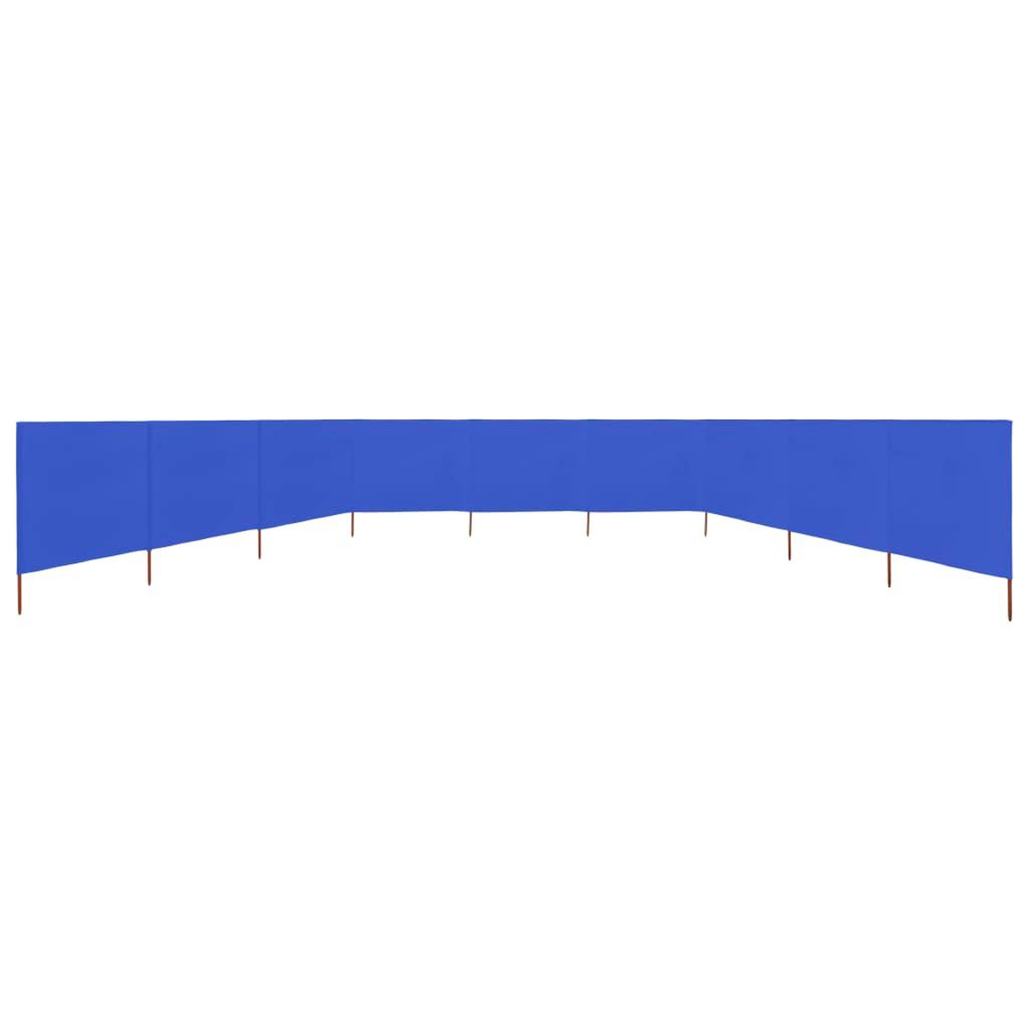 Voir la diapositive 3 : VIDAXL Paravent 9 panneaux Tissu 1200 x 120 cm Bleu azure