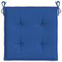 Voir la diapositive 5 : VIDAXL Coussins de chaise de jardin lot de 6 bleu royal 50x50x3 cm