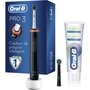 ORAL B Brosse à dents électrique Pro 3800 Charcoal Black + 1 Purify