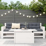 Voir la diapositive 3 : VIDAXL Table de jardin blanc 100x50x75 cm bois massif de pin