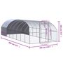 Voir la diapositive 6 : VIDAXL Poulailler d'exterieur 3x8x2 m Acier galvanise